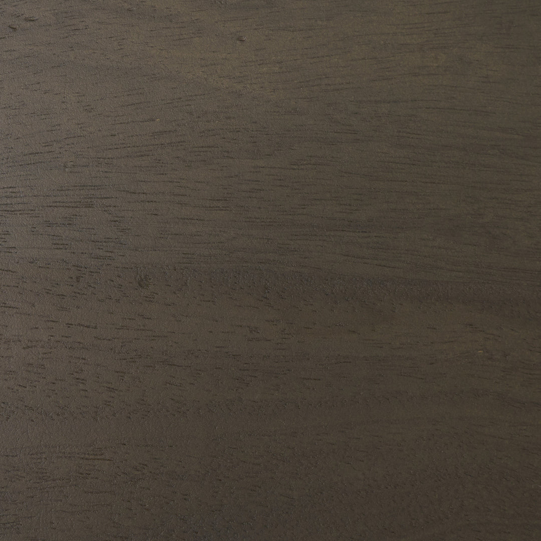Cinder Distressed Dark Brown Wood Reeded 4-Door Closed Sideboard