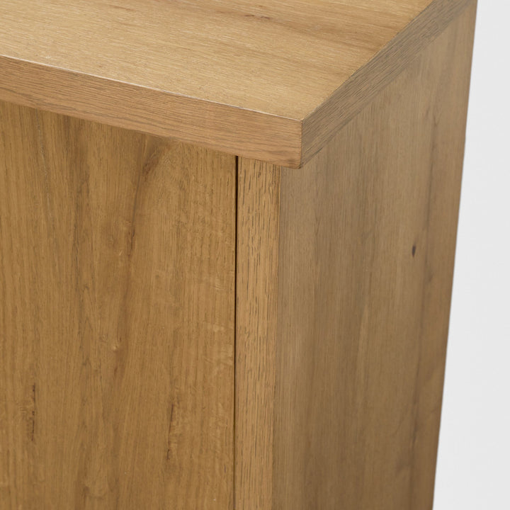 Alcott Brown Wood 4 Door Closed Sideboard