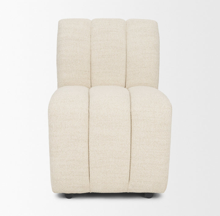 Wilkins Beige Performance Fabric Upholstered Dining Chair