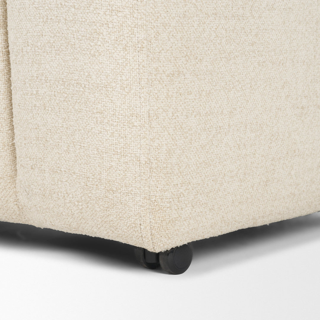 Wilkins Beige Performance Fabric Upholstered Dining Chair