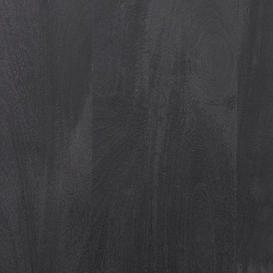 Suri Black Wood w/ Glass 4-Door Closed Sideboard