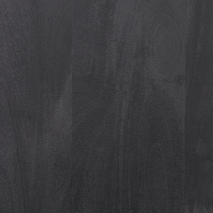 Suri Black Wood w/ Glass 4-Door Closed Sideboard