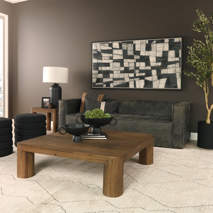 Hewitt Square Smooth Reclaimed Wood Side Table