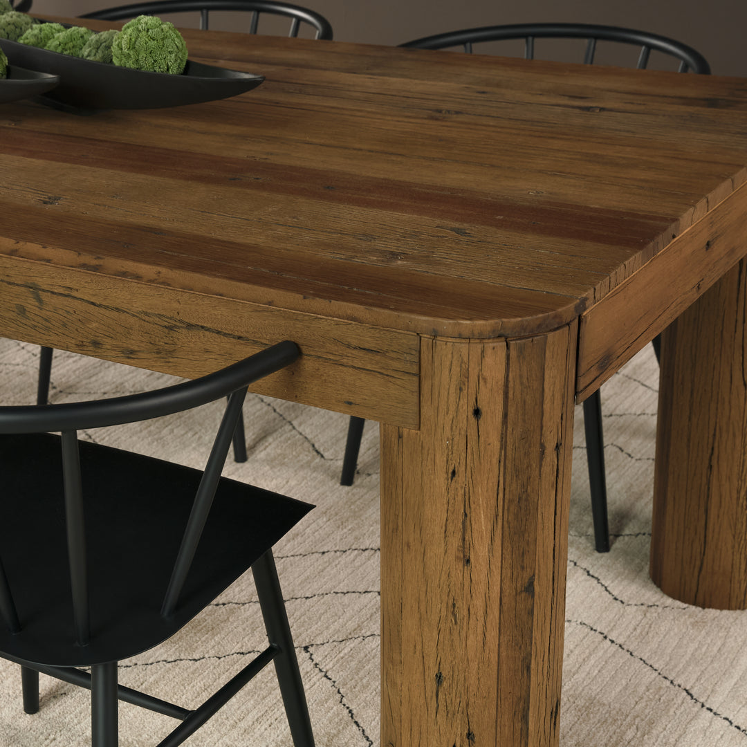 Hewitt 94" Rectangular Smooth Reclaimed Wood Dining Table