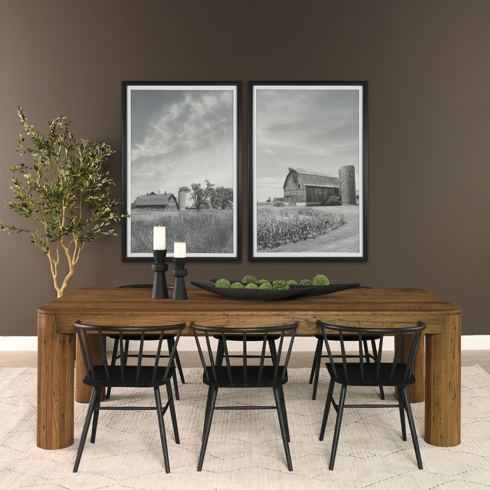 Hewitt 94" Rectangular Smooth Reclaimed Wood Dining Table
