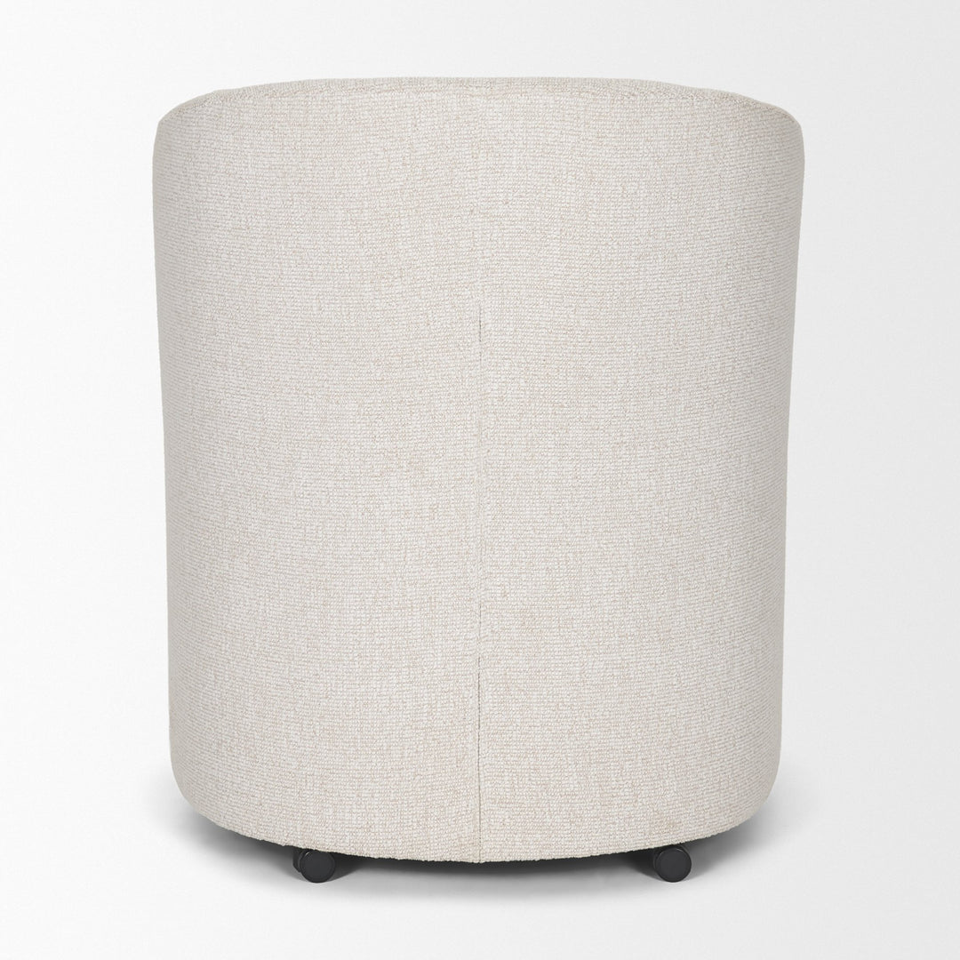 Sondra Cream Performance Fabric Upholstered Club Dining Chair