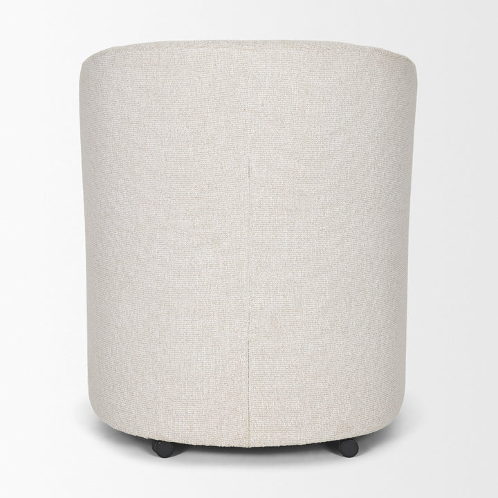 Sondra Cream Performance Fabric Upholstered Club Dining Chair