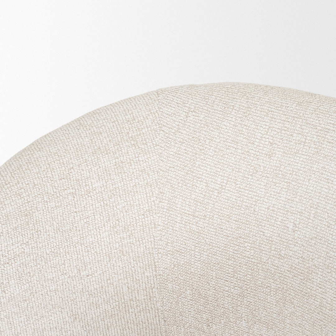 Sondra Cream Performance Fabric Upholstered Club Dining Chair