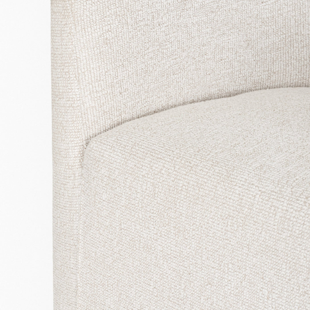 Sondra Cream Performance Fabric Upholstered Club Dining Chair
