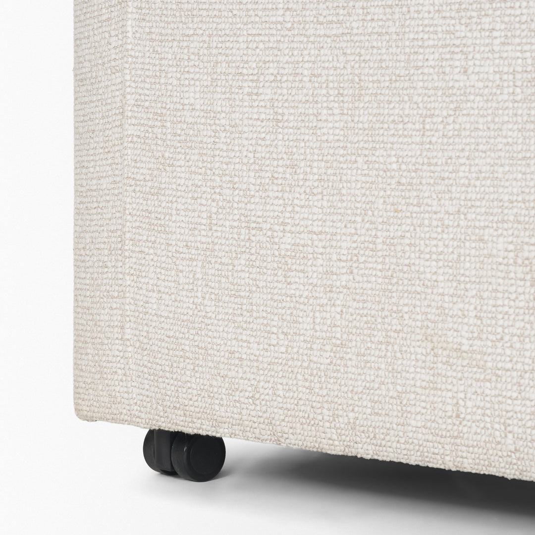 Sondra Cream Performance Fabric Upholstered Club Dining Chair