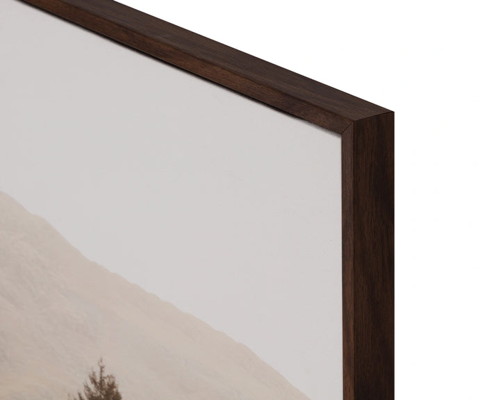 Together Alone II - 20" X 30" - Brown Floater Frame