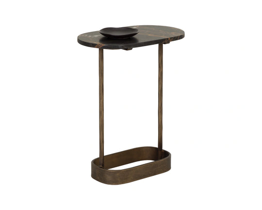 Eden End Table - Bronze Marble