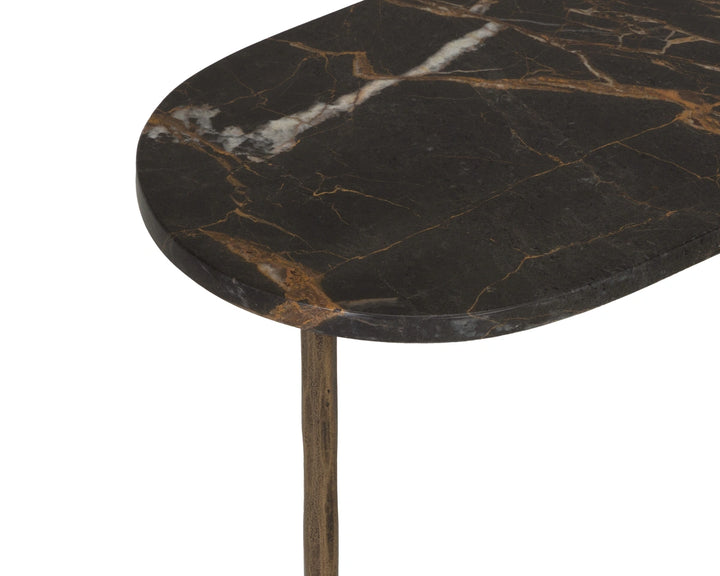 Eden End Table - Bronze Marble