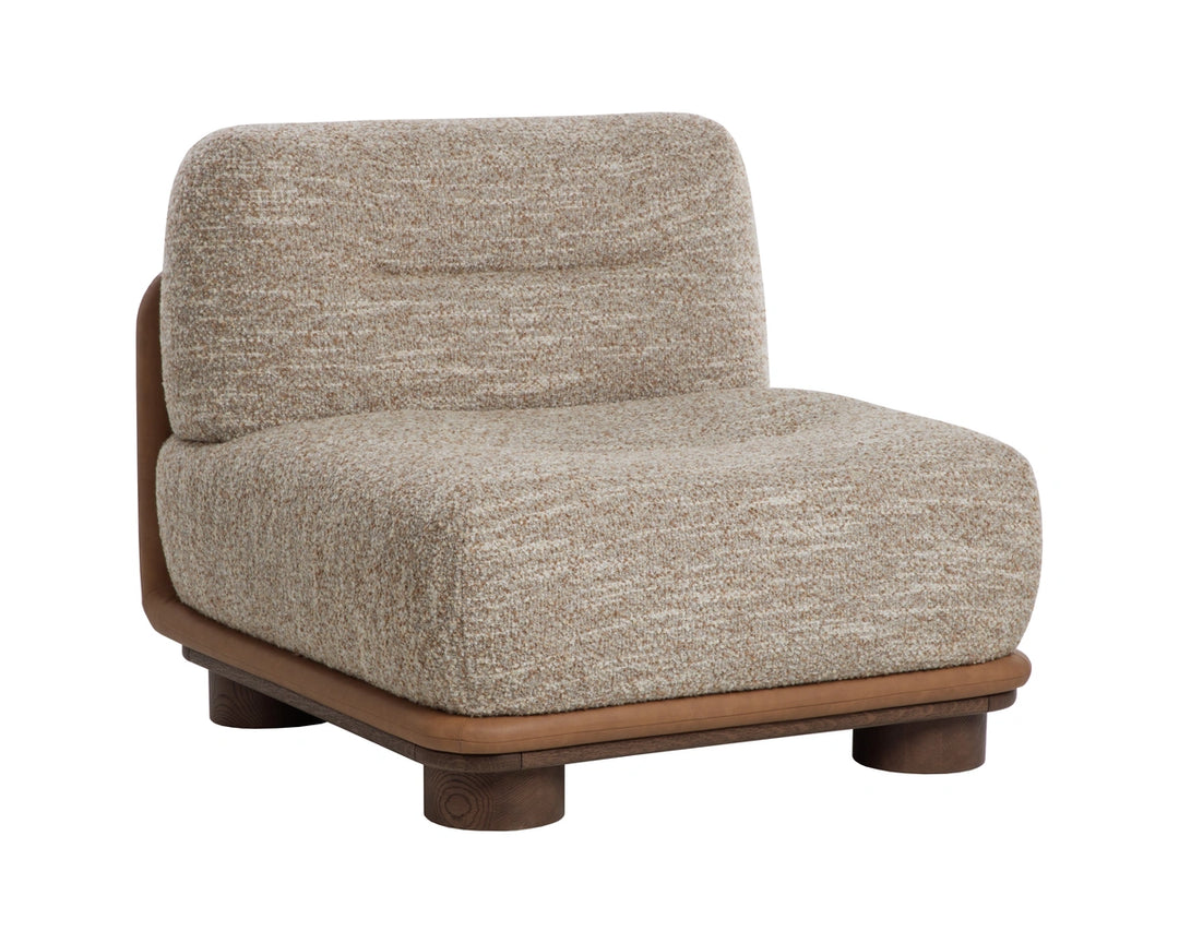 Tomo Lounge Chair - Holden Dusty Greige / Milliken Cognac