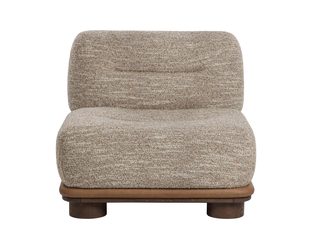 Tomo Lounge Chair - Holden Dusty Greige / Milliken Cognac