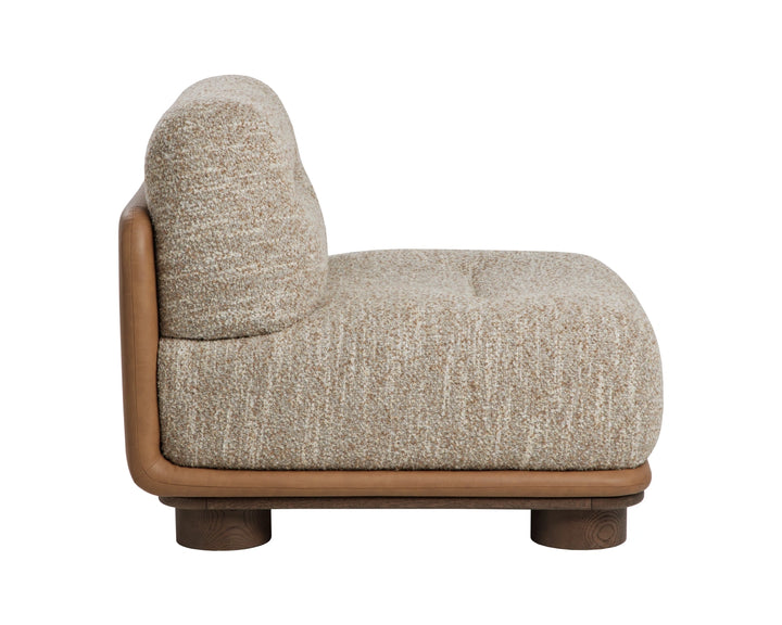 Tomo Lounge Chair - Holden Dusty Greige / Milliken Cognac