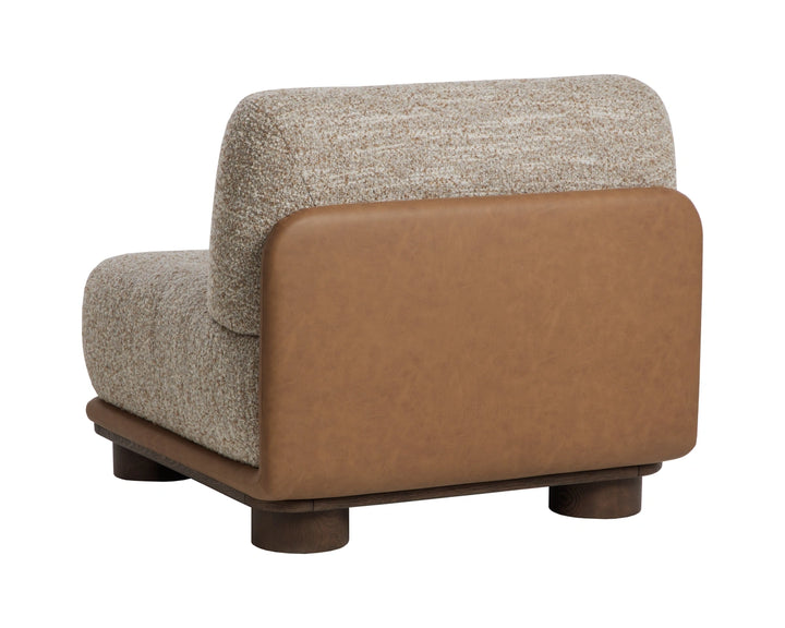Tomo Lounge Chair - Holden Dusty Greige / Milliken Cognac