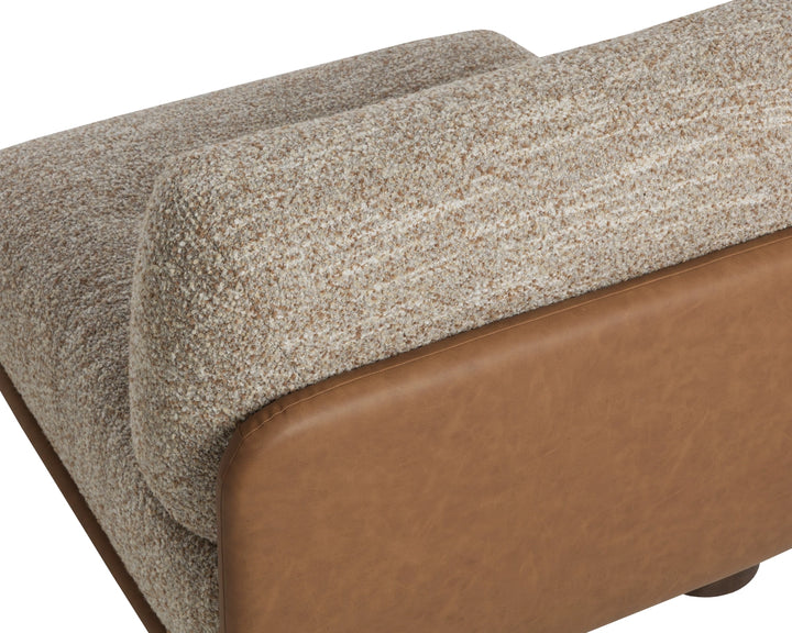 Tomo Lounge Chair - Holden Dusty Greige / Milliken Cognac