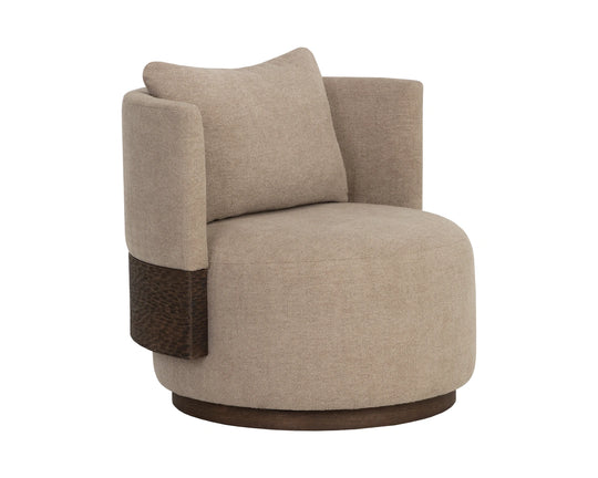 Bastille Swivel Lounge Chair - Rhine Sandbank