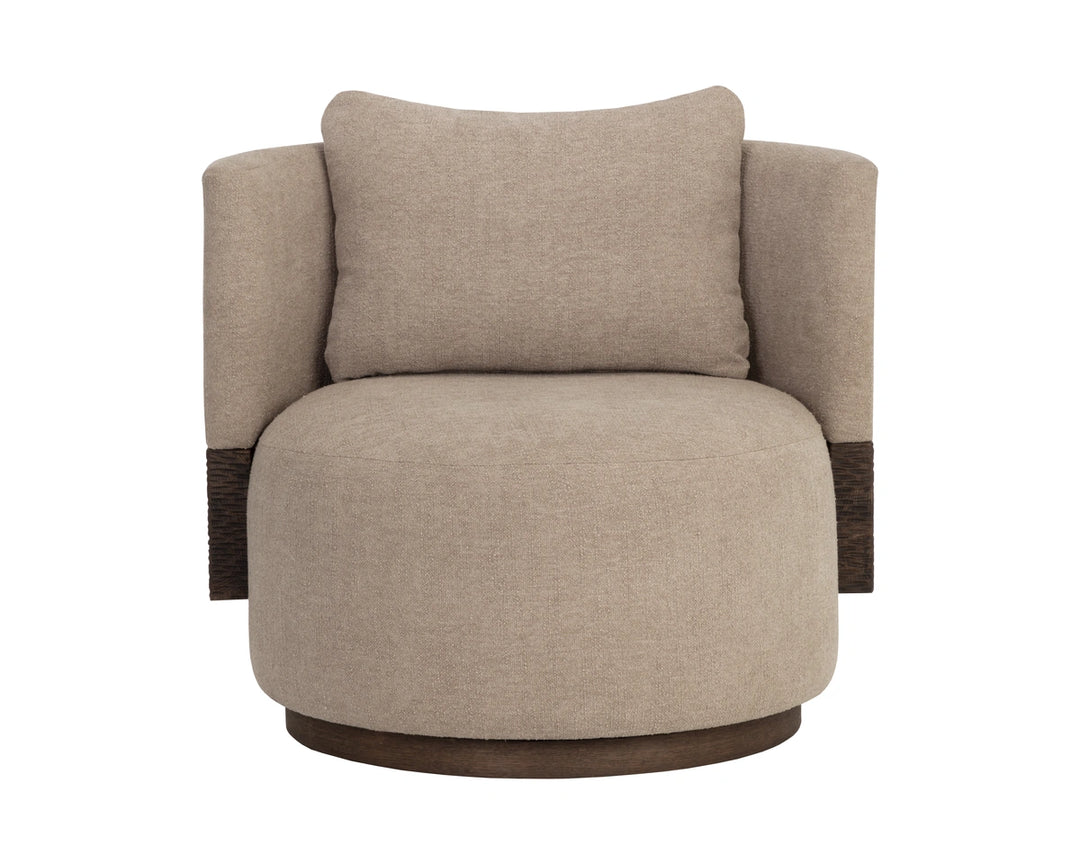 Bastille Swivel Lounge Chair - Rhine Sandbank
