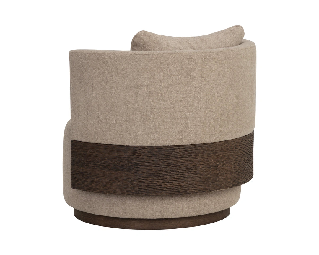 Bastille Swivel Lounge Chair - Rhine Sandbank