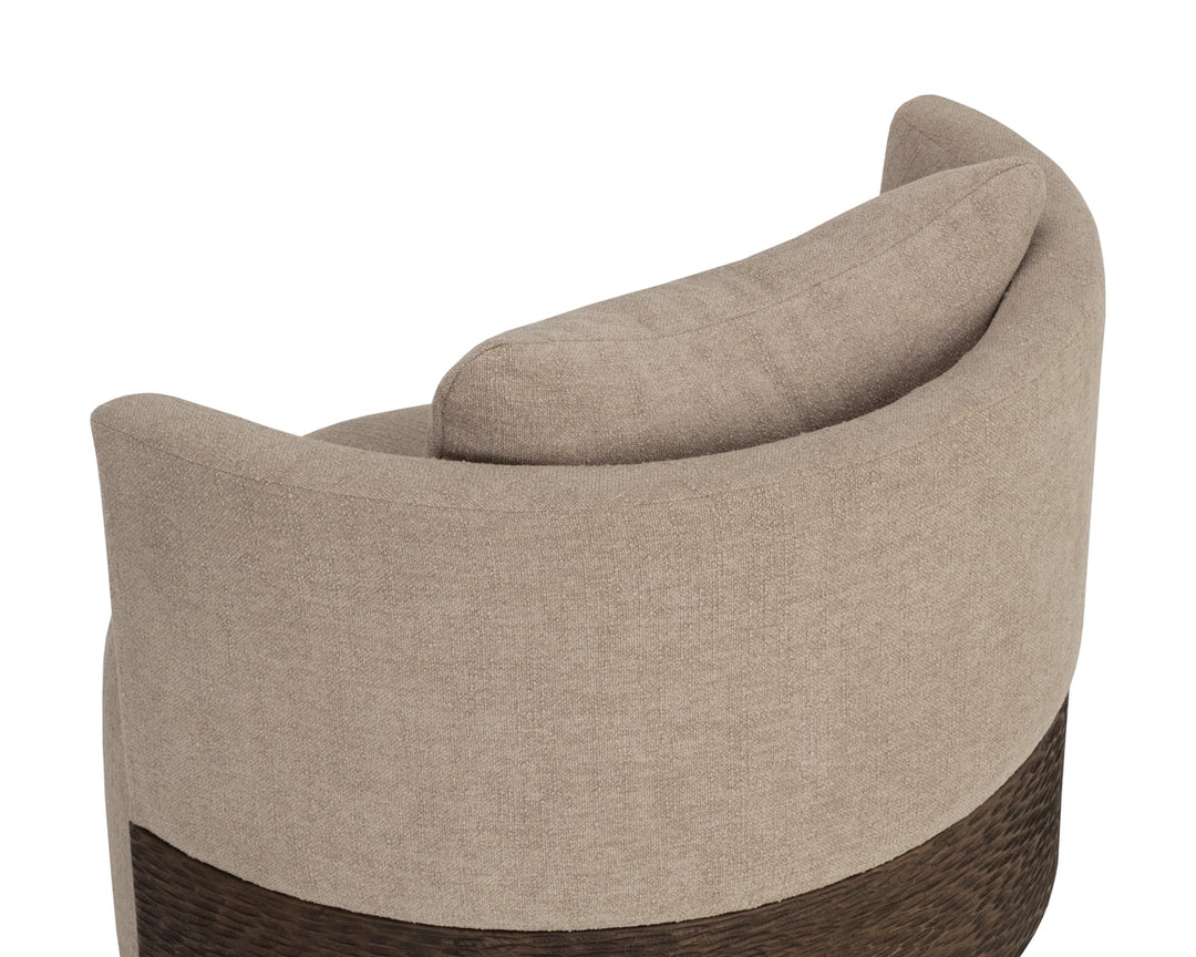 Bastille Swivel Lounge Chair - Rhine Sandbank