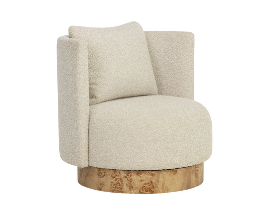 Fortis Swivel Lounge Chair - Santa Cruz Oatmeal