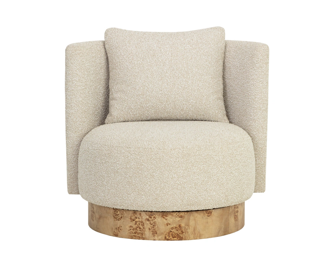 Fortis Swivel Lounge Chair - Santa Cruz Oatmeal