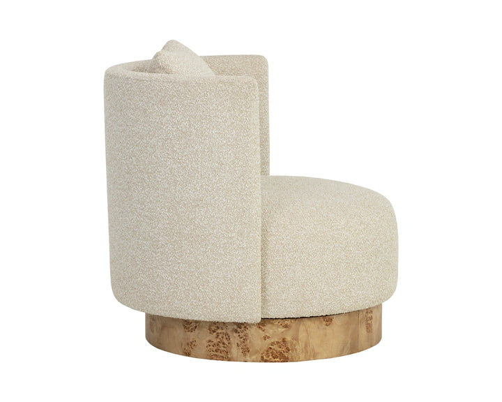 Fortis Swivel Lounge Chair - Santa Cruz Oatmeal