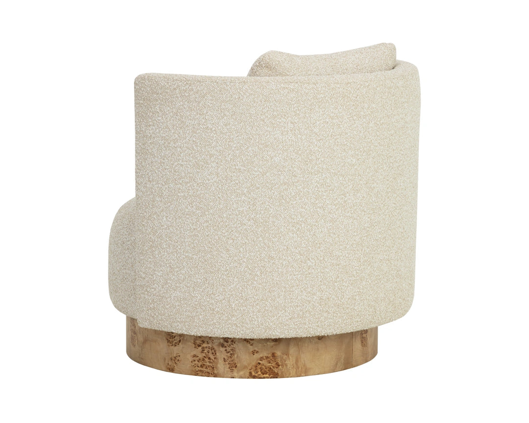 Fortis Swivel Lounge Chair - Santa Cruz Oatmeal