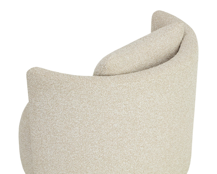 Fortis Swivel Lounge Chair - Santa Cruz Oatmeal