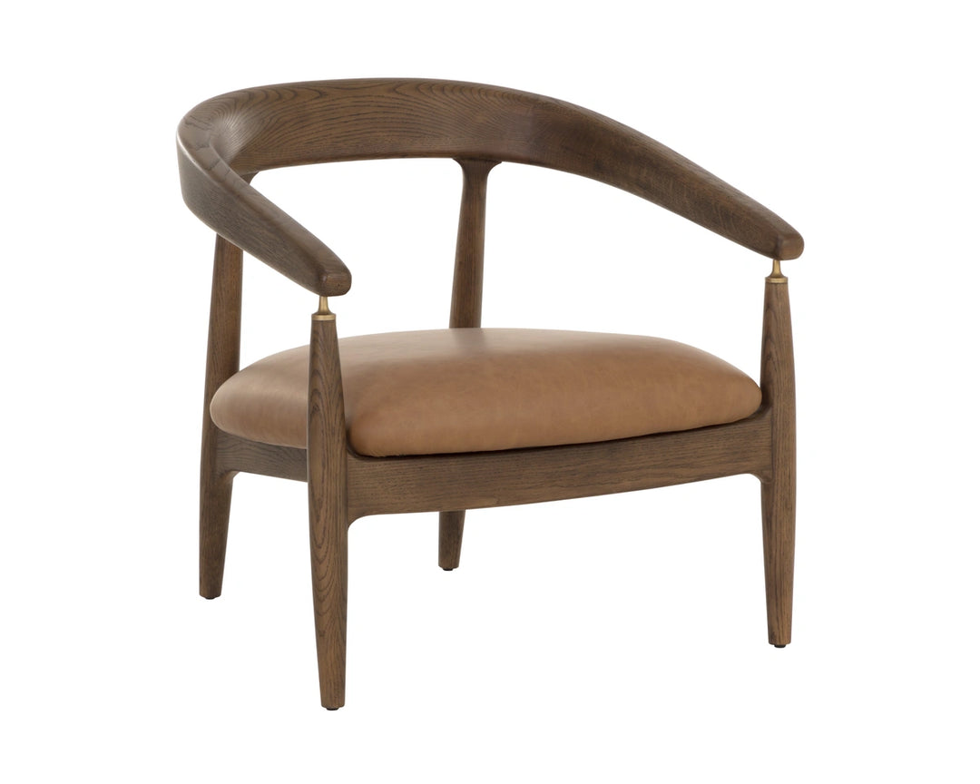 Valmont Lounge Chair - Milliken Cognac