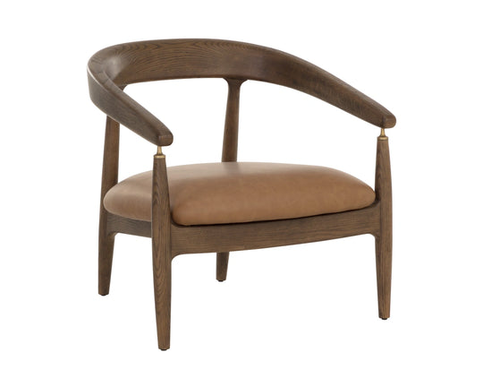 Valmont Lounge Chair - Milliken Cognac