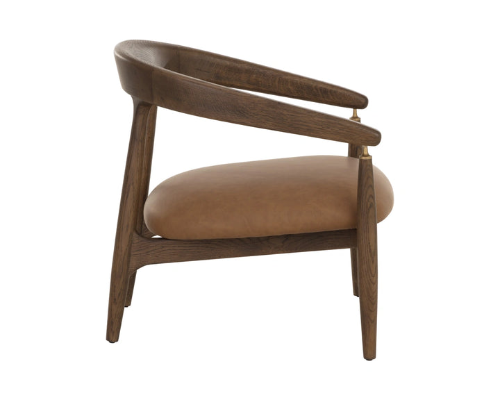 Valmont Lounge Chair - Milliken Cognac