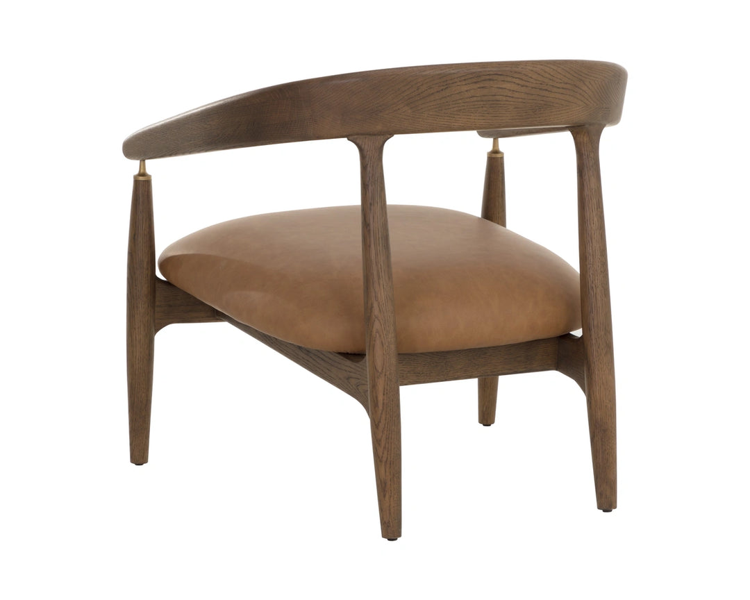 Valmont Lounge Chair - Milliken Cognac