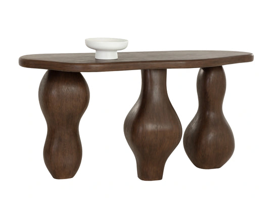 Ines Console Table - Dark Brown