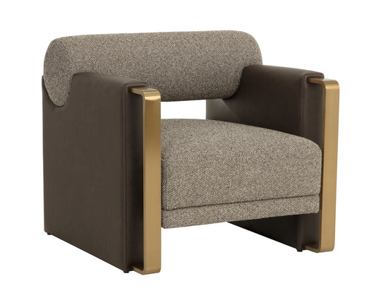 Edgar Lounge Chair - Gellar Earth / Eglinton Espresso