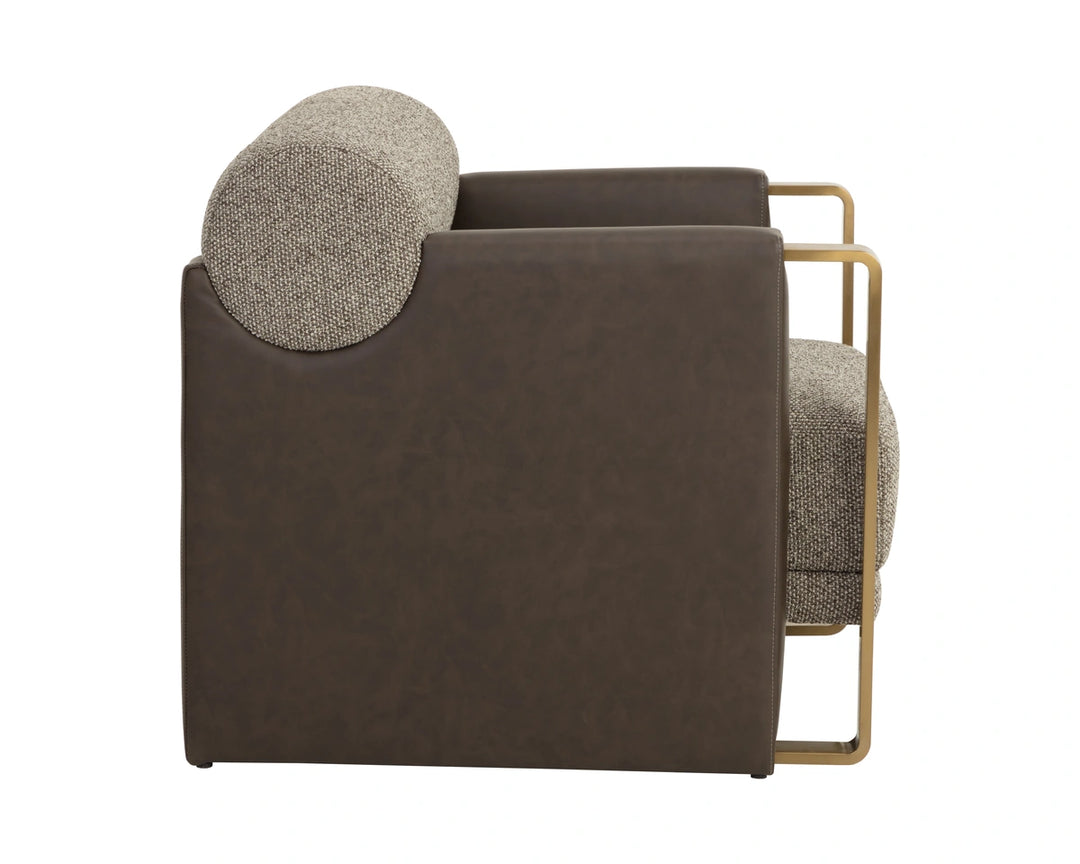 Edgar Lounge Chair - Gellar Earth / Eglinton Espresso