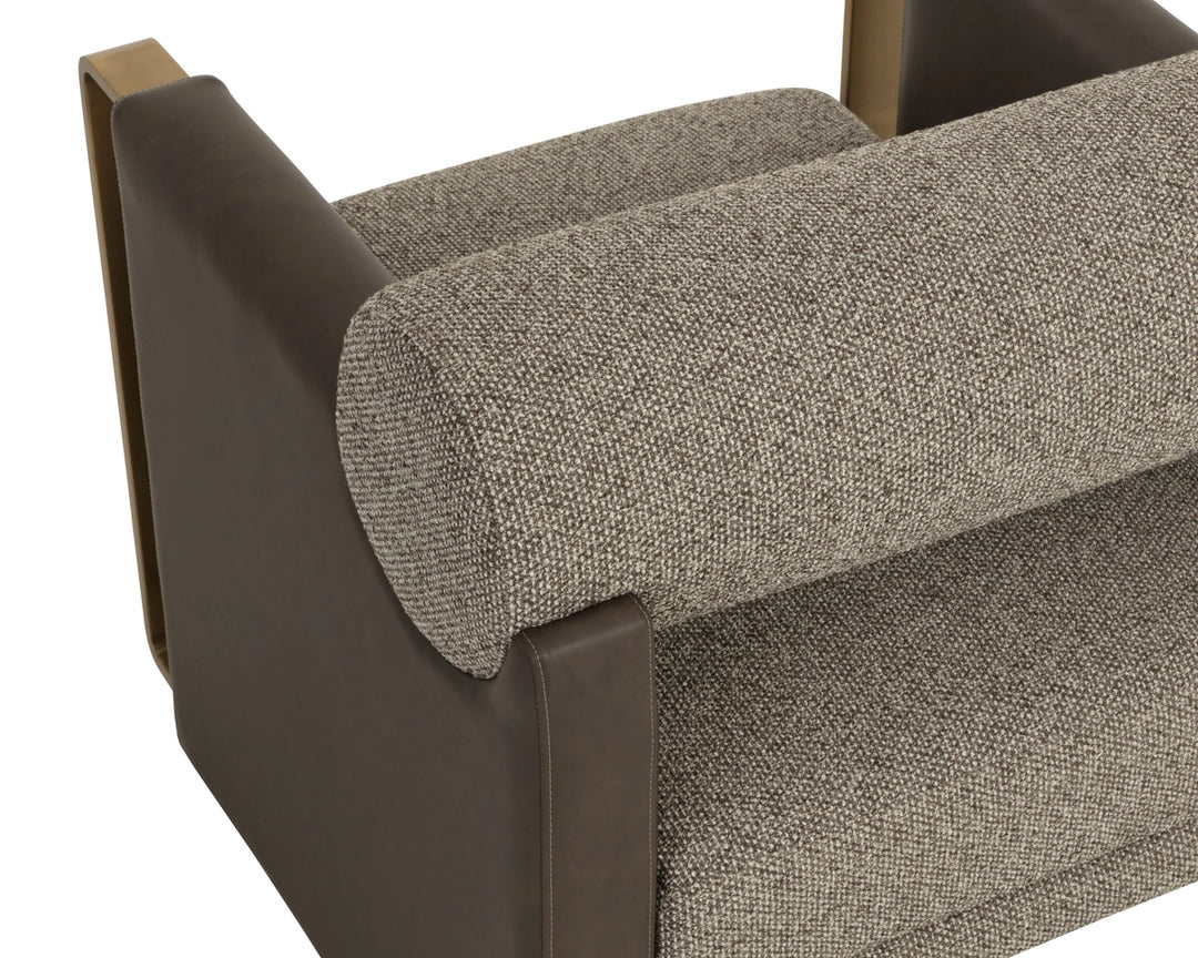 Edgar Lounge Chair - Gellar Earth / Eglinton Espresso