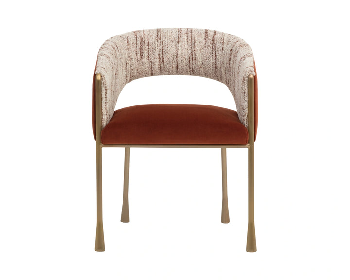 Jahara Dining Armchair - Meg Rust / Terri Nutmeg