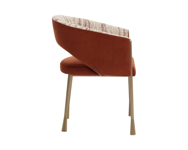 Jahara Dining Armchair - Meg Rust / Terri Nutmeg