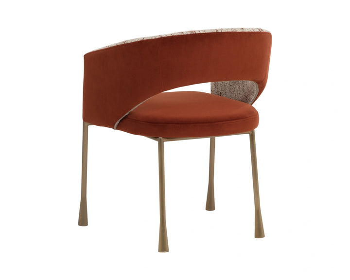 Jahara Dining Armchair - Meg Rust / Terri Nutmeg