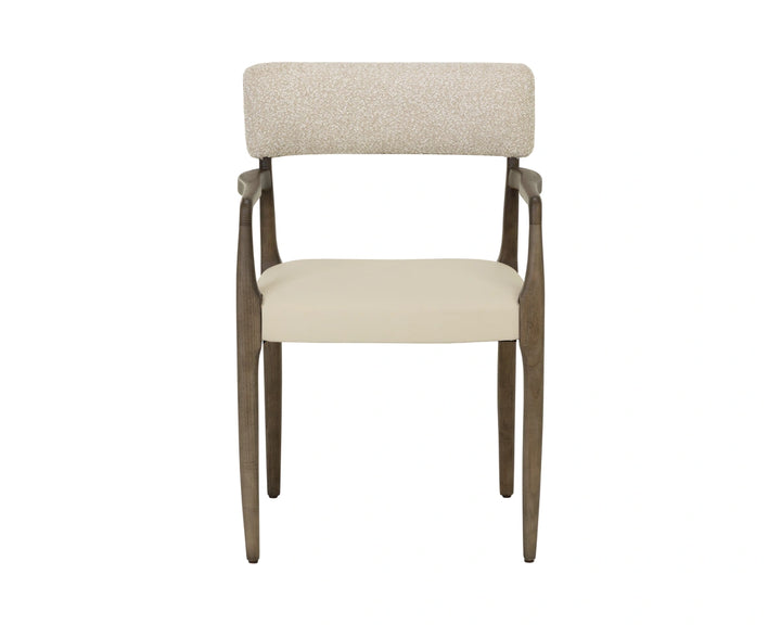Guardi Dining Armchair - Scottsdale Eggshell / Santa Cruz Oatmeal