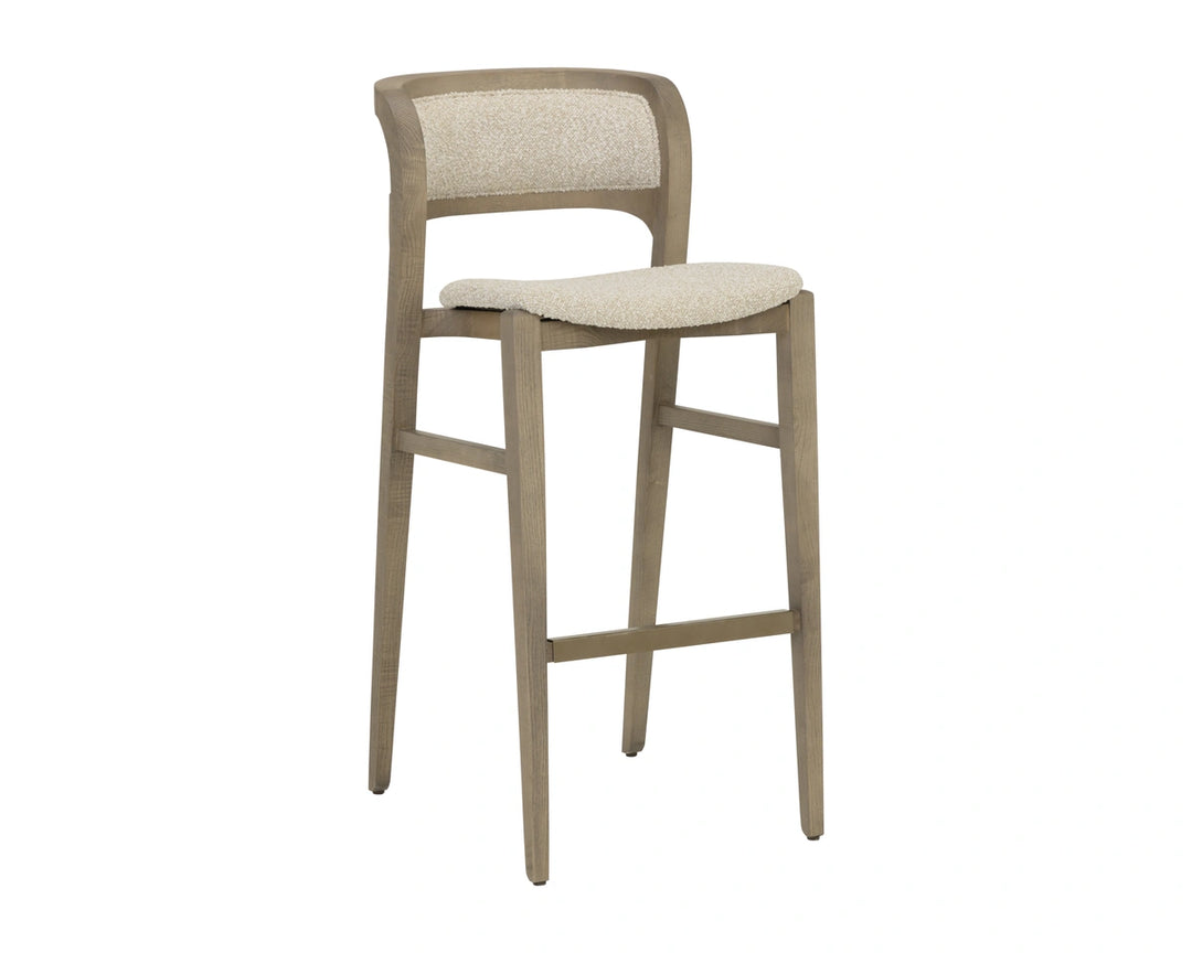 Arco Barstool - Greige - Santa Cruz Oatmeal