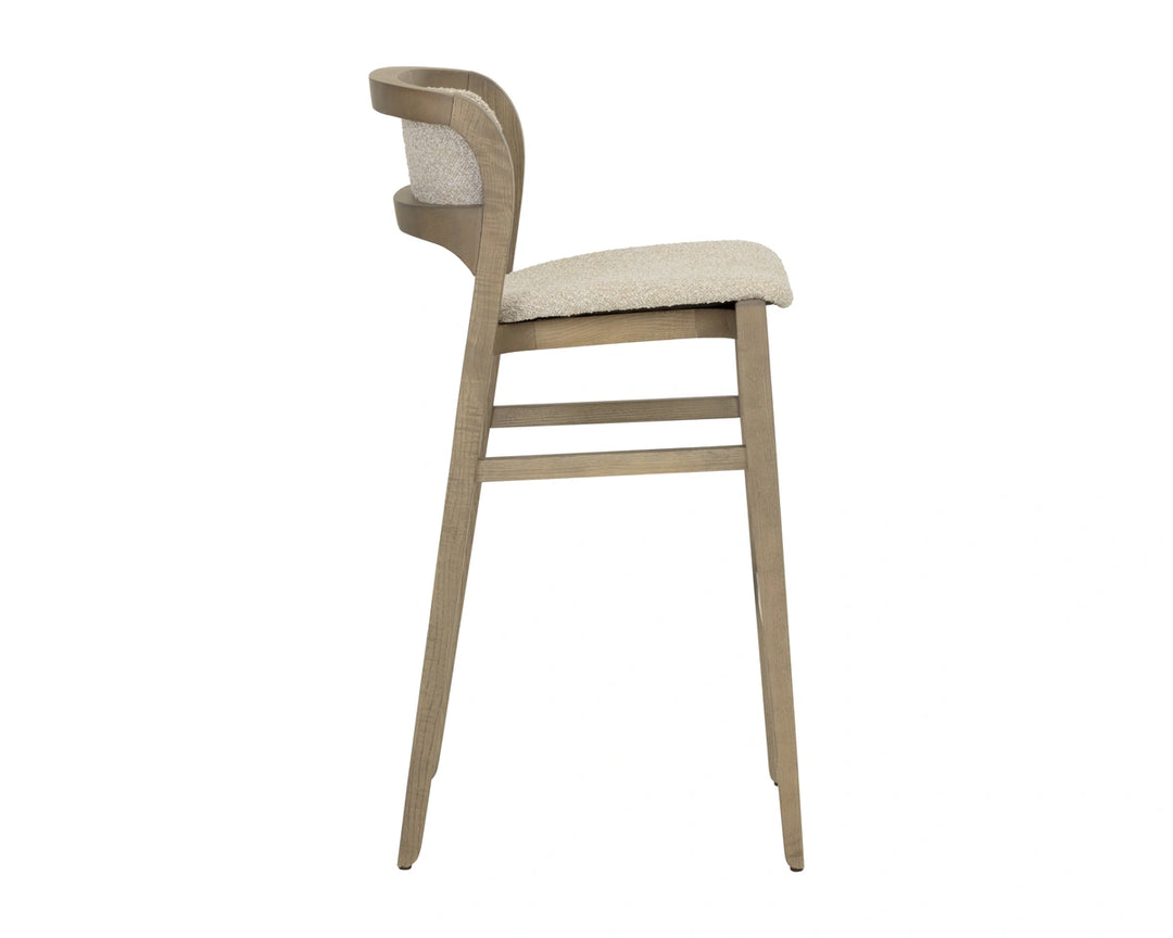 Arco Barstool - Greige - Santa Cruz Oatmeal