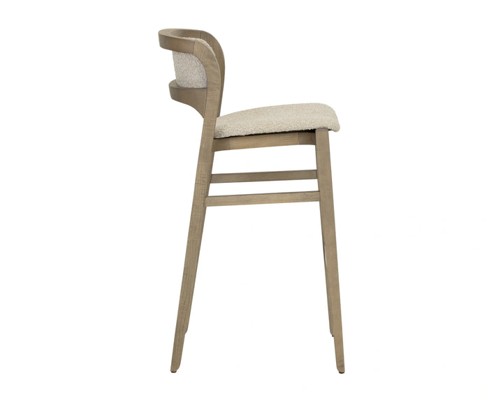 Arco Barstool - Greige - Santa Cruz Oatmeal