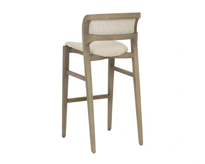 Arco Barstool - Greige - Santa Cruz Oatmeal