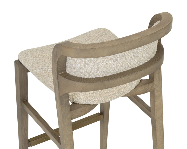 Arco Barstool - Greige - Santa Cruz Oatmeal