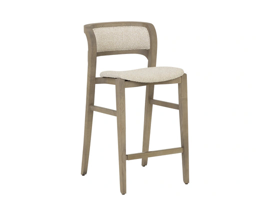 Arco Counter Stool - Greige - Santa Cruz Oatmeal