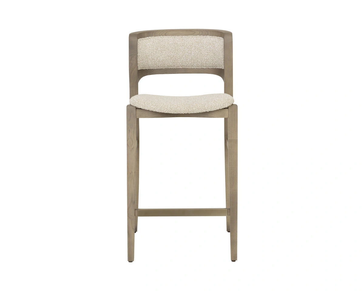 Arco Counter Stool - Greige - Santa Cruz Oatmeal